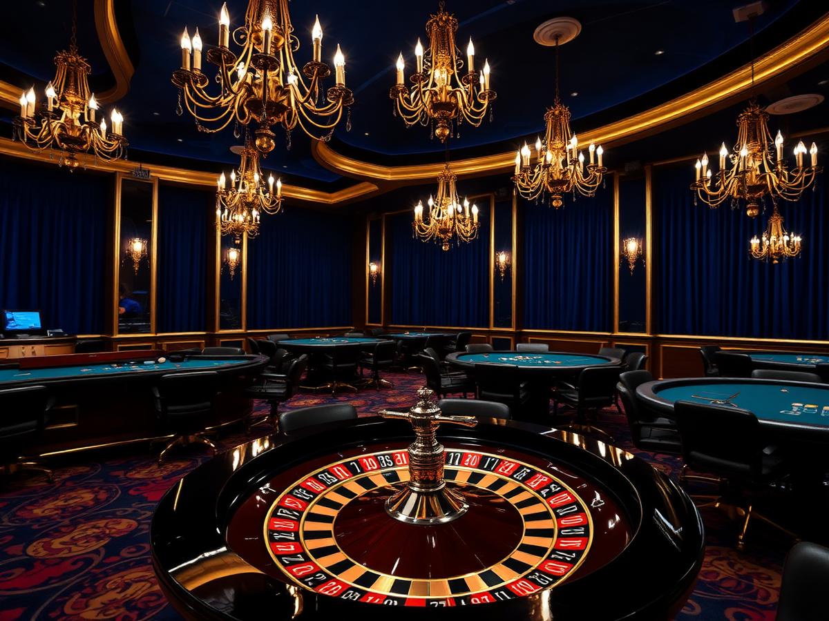 Casino Salon mit Roulette